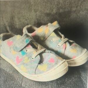 Colorful Heart Pattern Kids Shoes